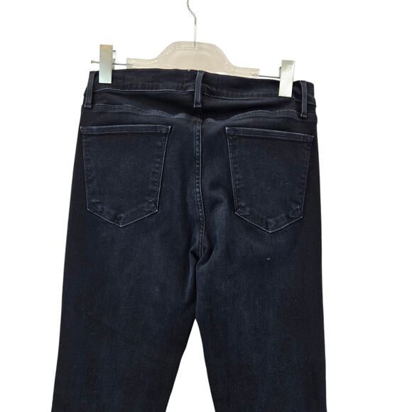 Frame Denim Le High Flare Jeans Womens 30 Dark Wash Cowgirl Rockabilly Boho USA - Picture 5 of 13